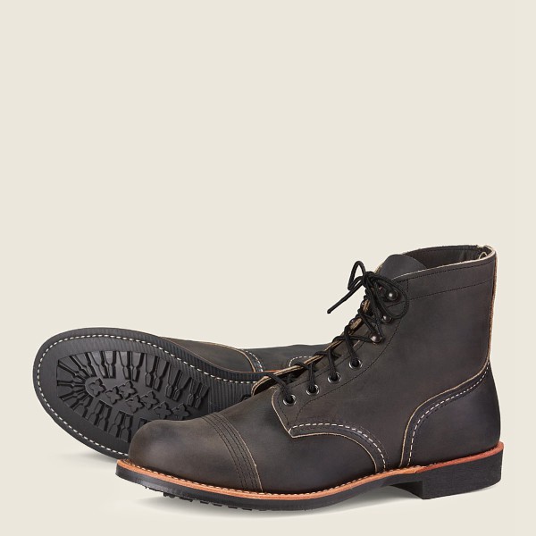 Red Wing Heritage Boots Iron Ranger - 6-Inch Rough & Tough Læder - Mørke Grå - Herre 1079-MOTDB